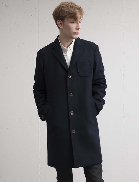 ニットメルトン チェスターコート