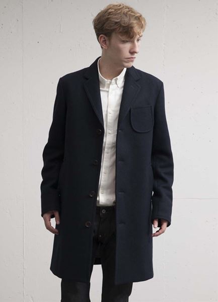 ニットメルトン チェスターコート