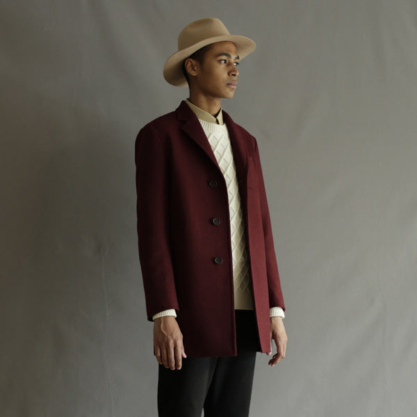 ソフトメルトン チェスターコート