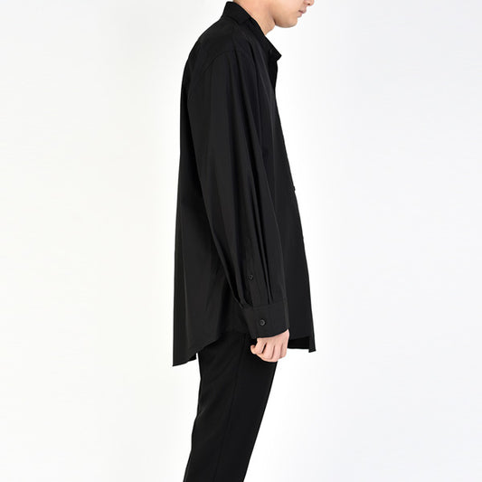 BROAD CLOTH ASYMMETRY SHIRT