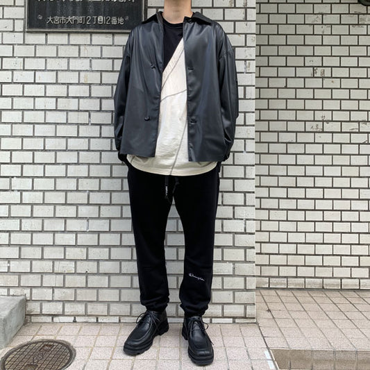 MERCERIZED CO JERSEY VESSEL PANELED L/S TEE