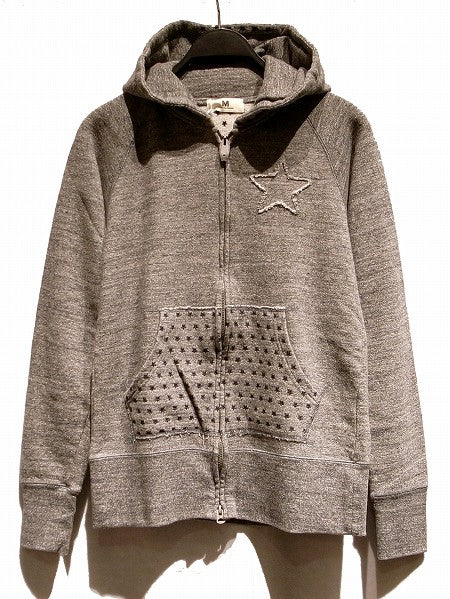 zip up sesami solt hooded parka