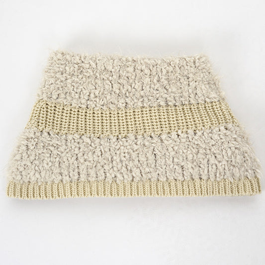 SNOOD COTTON SHAGGY LOW GAUGE KNIT
