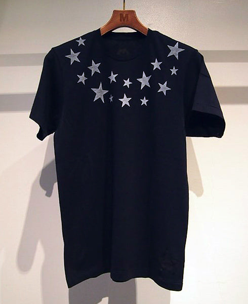 s/s vintage style t-shirts (M star on 30) (navy)