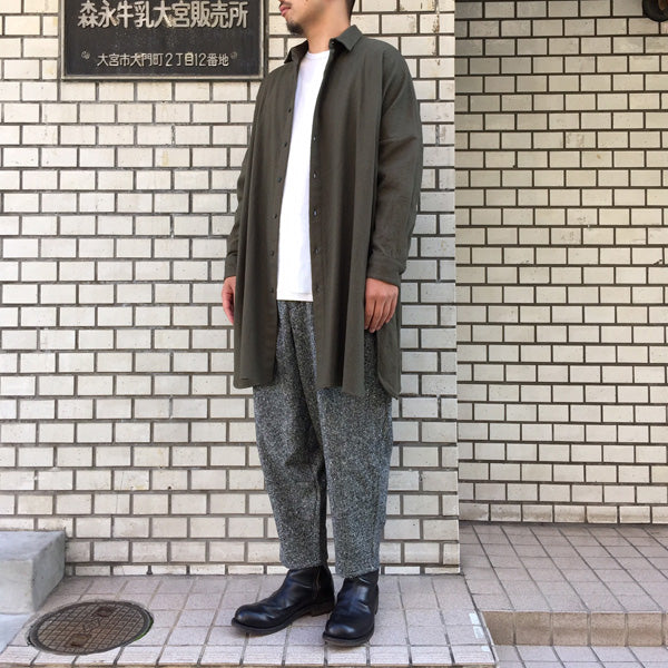 REGULAR COLLAR SHIRTS LONG C/W TWILL