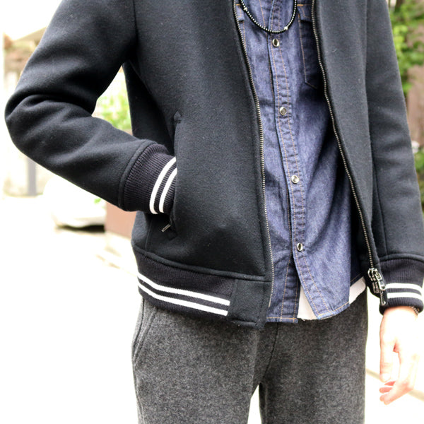 6oz DENIM x ONE WASH バンドカラーシャツ