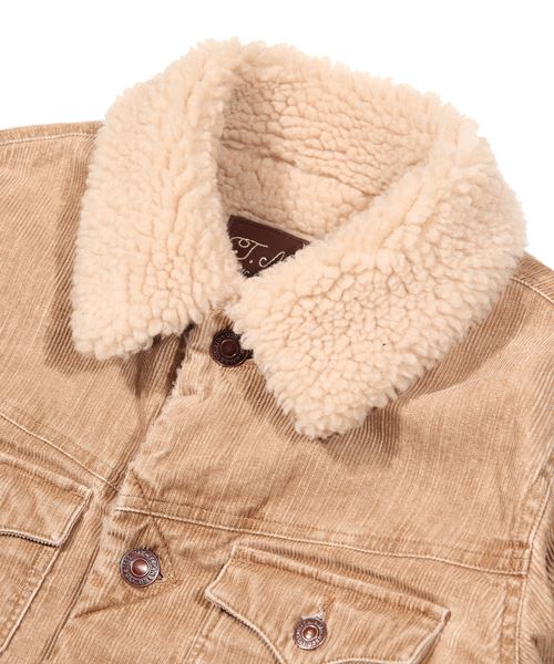 VINTAGE SLUB CORDUROY BOA JACKET