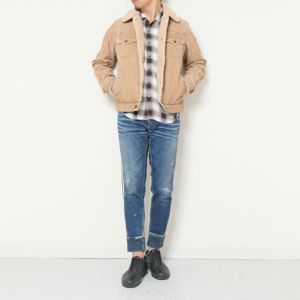 VINTAGE SLUB CORDUROY BOA JACKET