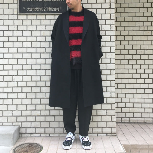 SHAGGY BORDER KNIT PULLOVER