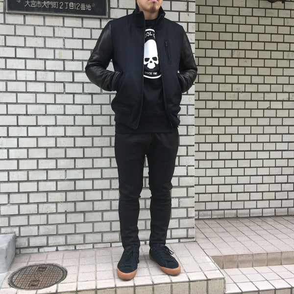 DOUBLE CLOTH SAXONY x HORSE HIDE スタジャン