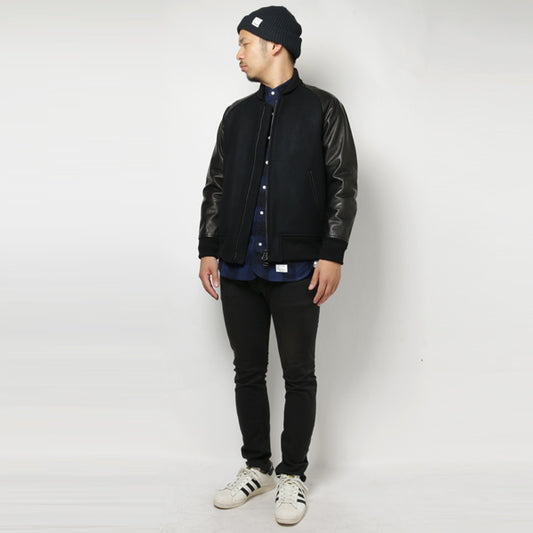 AWARD JACKET DOUBLE CLOTH MELTON