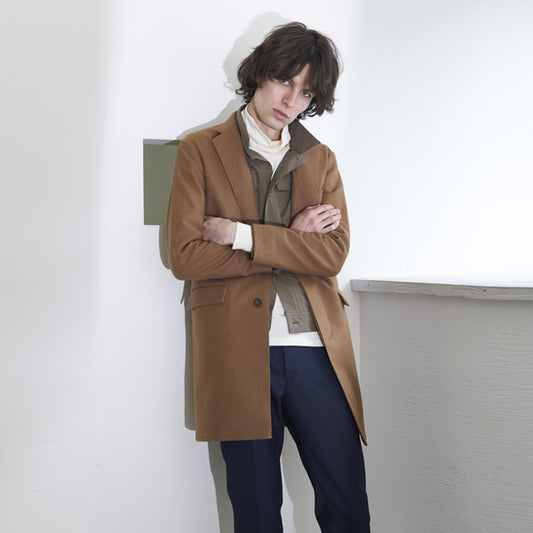ウールカシミヤ チェスターコート