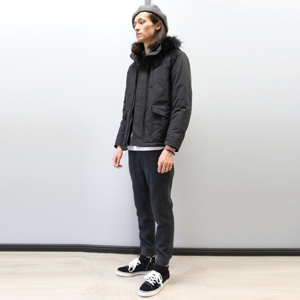 C/PE/NY TAFFETA HOODED MILITARY BLOUSON