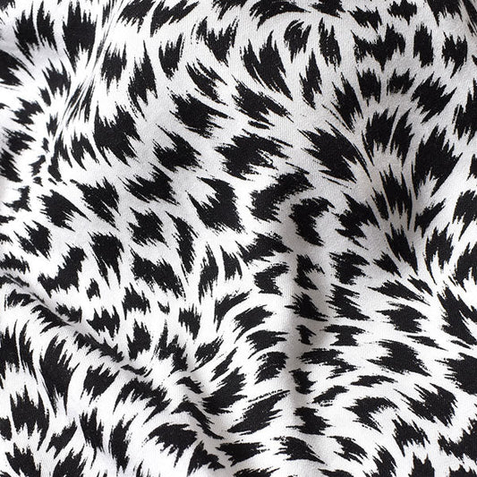 CD Leopard Denim S/S Open Collar SH