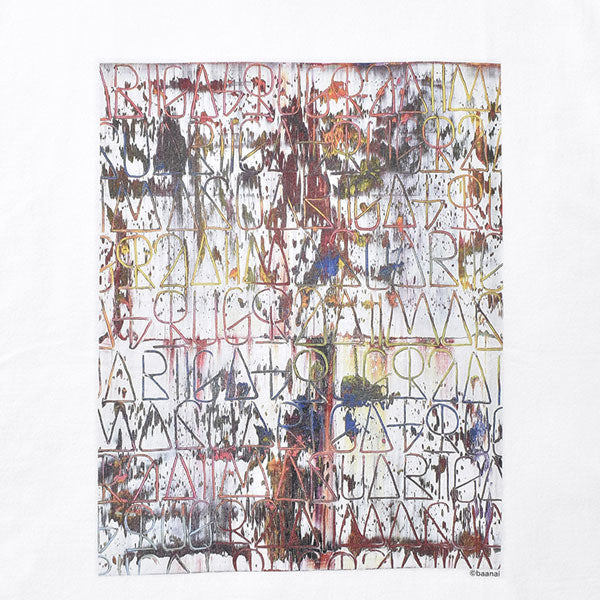 MINEDENIM-baanai EXPERIMENTALISM White T-SH