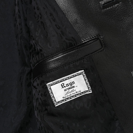 4 BOTTONS LEATHER JACKET