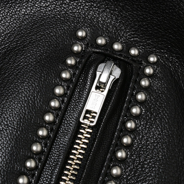 DOUBLE RIDERS STUDS LEATHER JACKET