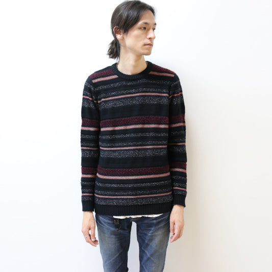 SPRITO x LAME CREW NECK KNIT