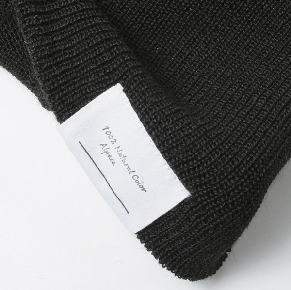 NATURAL COLOR FINE ALPACA KNIT CAP