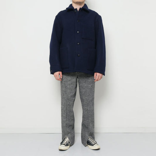 HEM SLIT STRAIGHT FIT (WHITE CHECK)