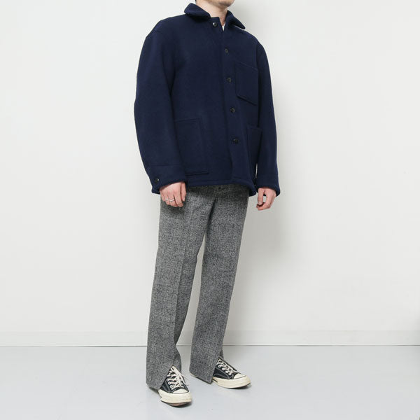 HEM SLIT STRAIGHT FIT (WHITE CHECK)