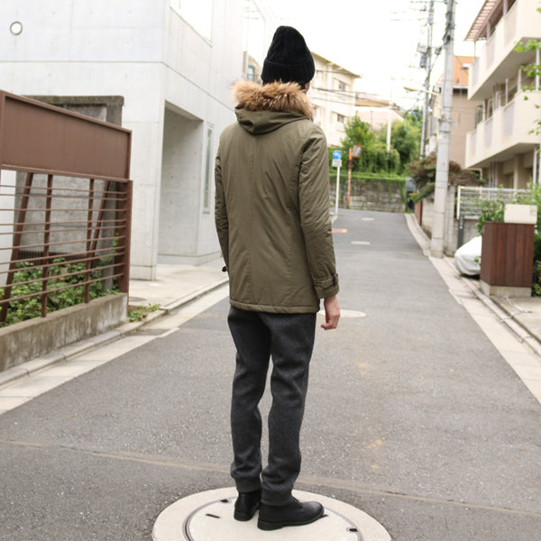 DOUBLE FACE MELTON KNIT リブパンツ
