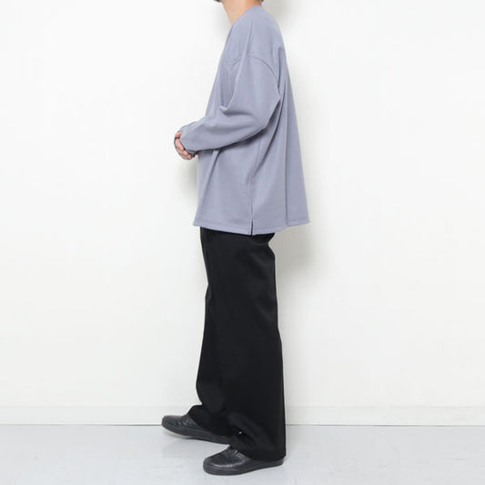 カシミヤ混ニットフラノ クルーネックL/S