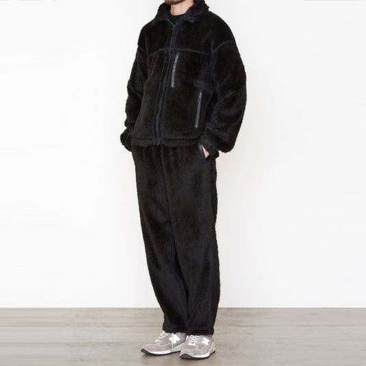 SPORTS TROUSERS NATURAL COLOR ALPACA FLEECE