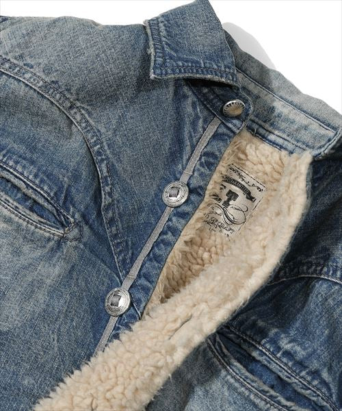 DENIM BOA WESTERN SHIRT JACKET