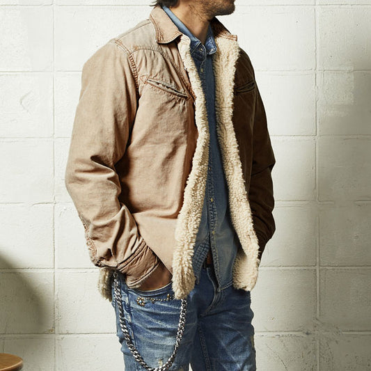 CORDUROY BOA WESTERN SHIRT JACKET