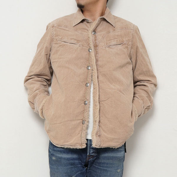 CORDUROY BOA WESTERN SHIRT JACKET