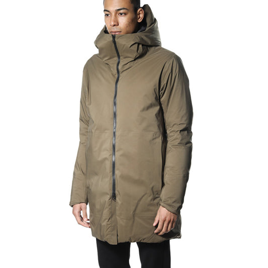 透湿防水3レイヤー フーデッドダウンコート