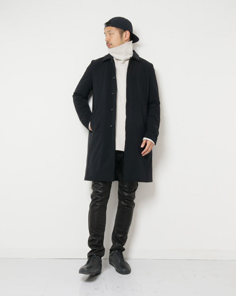 サイレントコーティングストレッチタフタ シンダウンステンカラーコート