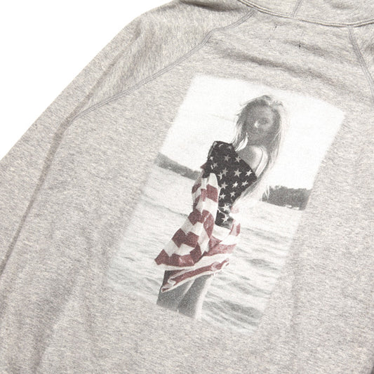 FRENCH TERRY HOODIE(U.S.FLAG GIRL)