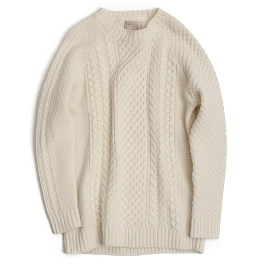 シェットランドアランニット クルーネック