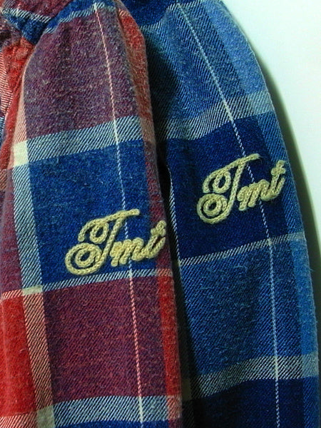 L/SL INDIGO CHECK SHIRTS