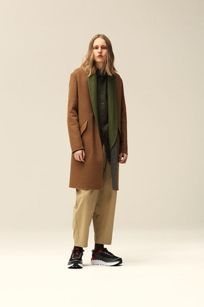 ダブルフェイスストレッチメルトン リバーストールコート