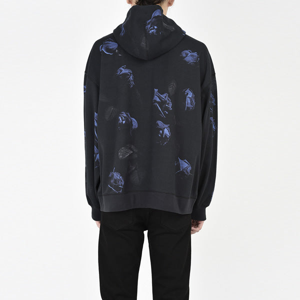 LOOP BACK CLOTH INKJET ROSE PHOTO PARKA