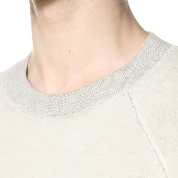 カシミヤ混ムートン裏毛 L/Sスウェット