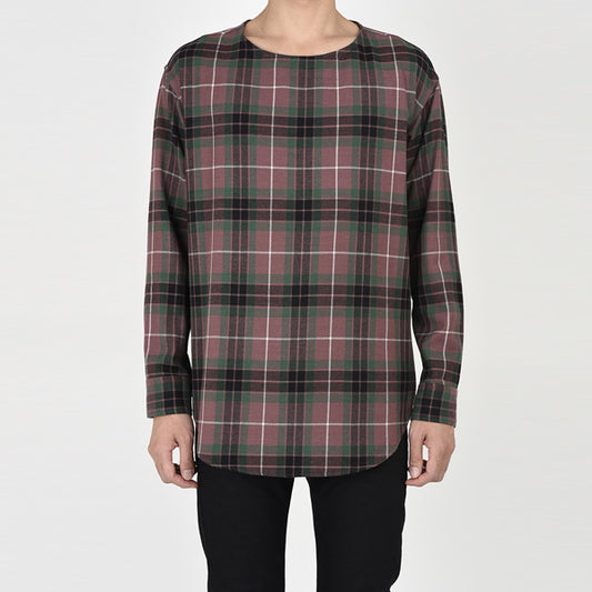 PULLOVER SHIRT BIG TARTAN CHECK