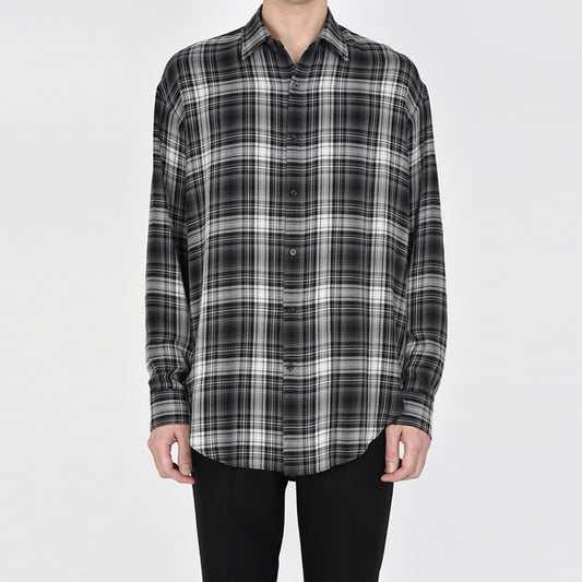 STANDARD SHIRT RAYON OMBRE CHECK