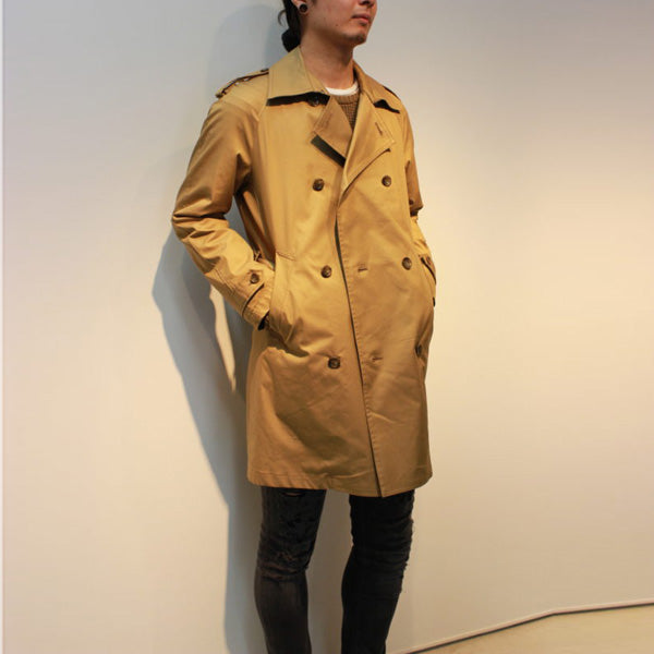 STRETCH TWILL x REPEL加工 トレンチコート