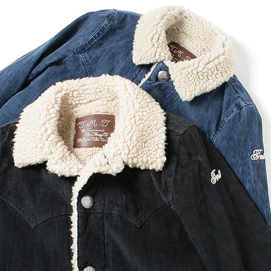 VINTAGE SLUB CORDUROY BOA RANCH COAT