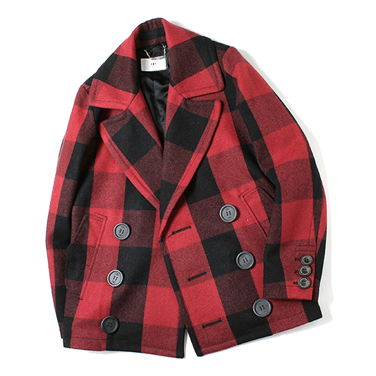 BUFFALO CHECK PEA COAT