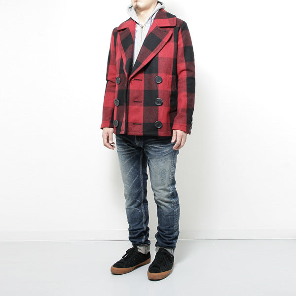 BUFFALO CHECK PEA COAT