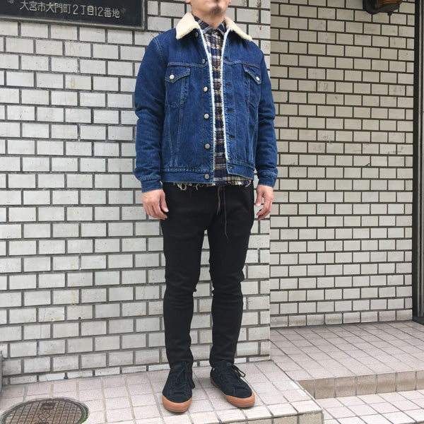 ボアデニム3rd JK(襟ムートン)
