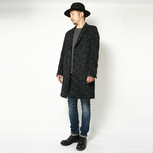 W/Ca/Heジャガード チェスターコート