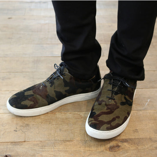 ホースヘアー ホールカットスニーカー