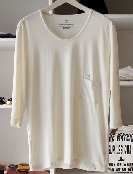 BASIC クルーネック 7分袖