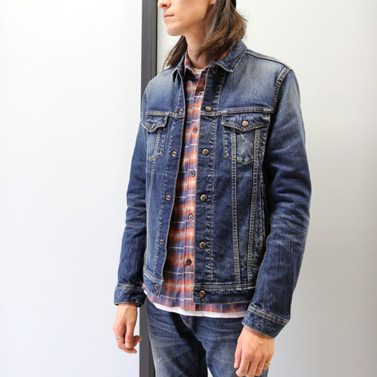 12oz STRETCH x REAL VINTAGE加工 Gジャン